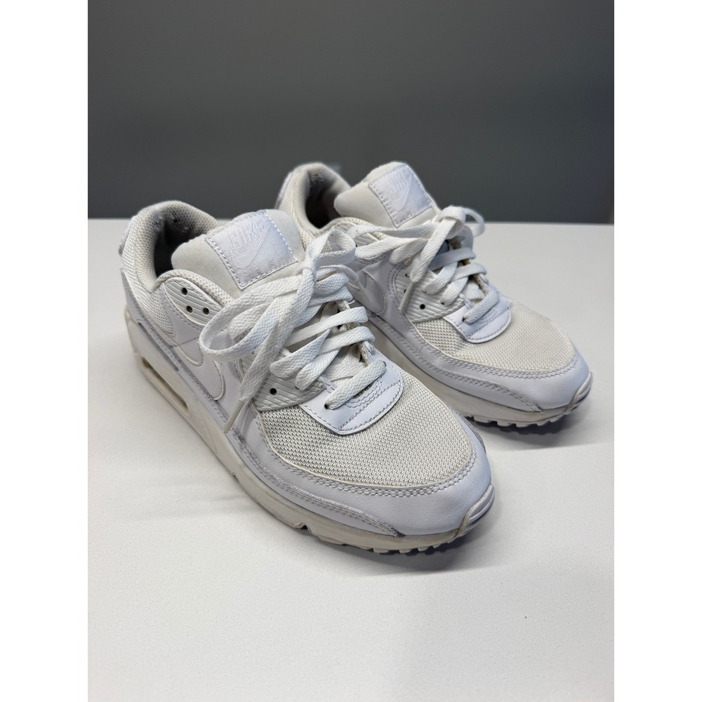 Nike Air Max 90 Sneakers Mens 8 Women 9.5 White CN8490-100 Low Top Running Shoes